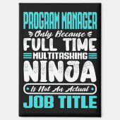 Program Manager Functie Beroep Beheren Vaardighede Magneet (Voorkant)
