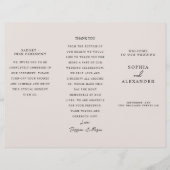 Program Minimalist Timeline for a Modern Wedding. Flyer (Voorkant)