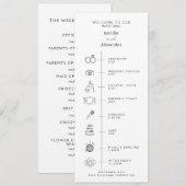 Program Modern Wedding. Programma (Voorkant / Achterkant)