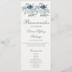 Programa de Blue Wedding en español Programma