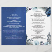 Programa de Quinceañera Azul Rey Azul Marino (Achterkant)