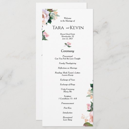 programma (Voorkant / Achterkant)