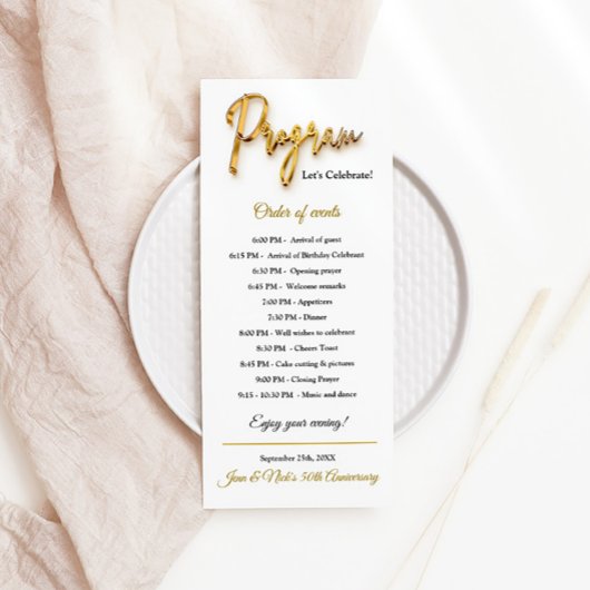 Programma - 3d Goud Tex Minimalistisch ontwerp