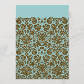 programma Brown Damask Wedding (Achterkant)
