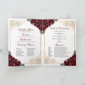 Programma Burgundy & Gold Tiara Quinceanera (Binnen)