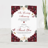 Programma Burgundy & Gold Tiara Quinceanera (Achterkant)