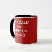 Programma Calm Computer Programmer Quote Joke Mok (Voorkant links)