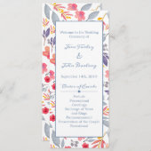 Programma Dusty Blue Floral (Voorkant / Achterkant)