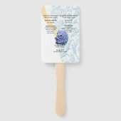 Programma Elegant Blue Wedding Gown Handwaaier (Achterkant)