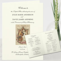 Programma Elegant Floral katholieke bruiloft