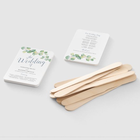 Programma Eucalyptus Weddenschap Handwaaier (Niet-gemonteerd)