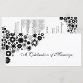  programma Florals Black Wedding (Voorkant / Achterkant)