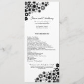  programma Florals Black Wedding (Achterkant)