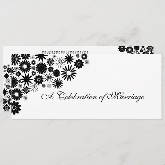  programma Florals Black Wedding (Voorkant / Achterkant)