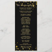 programma | Gouden Confetti en zwart (Achterkant)