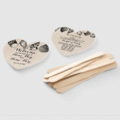 Programma Hand Fan Shells Strand Bruiloft Zee Handwaaier (Niet-gemonteerd)