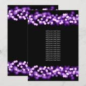 Programma Insteekkaart Paars Hollywood Glam (Voorkant / Achterkant)