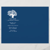 Programma Navy Tree of Life Bar Mitzvah (Voorkant)