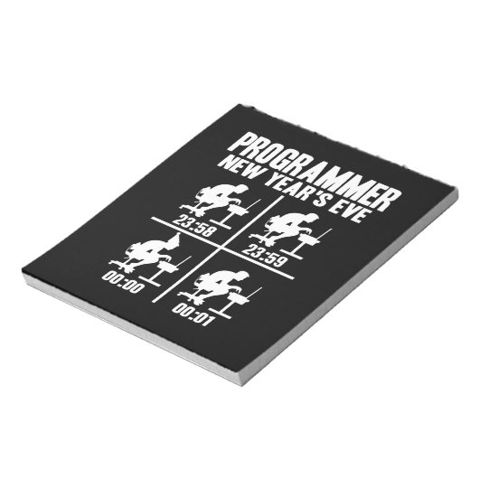 Programma nieuwjaarsprogramma notitieblok (Gedraaid)