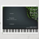 Programma Piano of Vocal Overweging Green Folded (Voorkant / Achterkant)