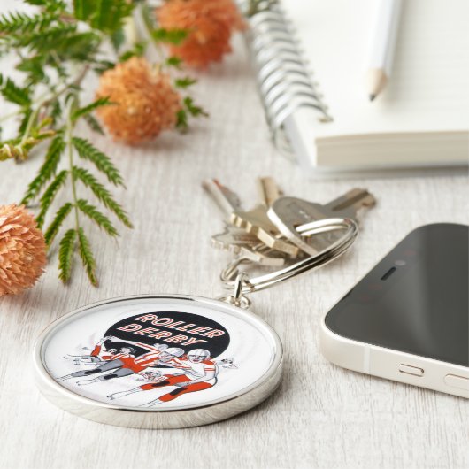  programma Roller Derby - Sleutelhanger (Zijkant)