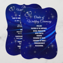 Programma Royal Blue, Diamonds en Heart Wedding