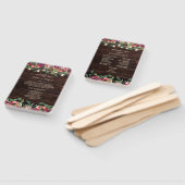 Programma Rustic String Lights Burgundy Floral Handwaaier (Niet-gemonteerd)