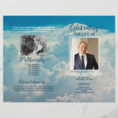 Programma van de begrafenisdienst: Viering van Lif Flyer (Voorkant)