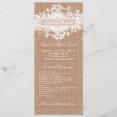 PROGRAMMA VAN HET HUWELIJK VAN DE RUSTIEKE JUTE (Voorkant)