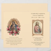 Programma voor begrafenissen (Voorkant / Achterkant)