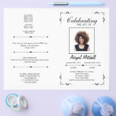 Programma voor begrafenissen | Het leven van | FP0 Flyer (Enkel)