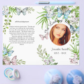 Programma voor de begrafenis van de bivlindervlind flyer (Enkel)