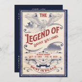 Programma voor de begrafenis van patriottische her (Voorkant / Achterkant)