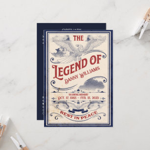 Programma voor de begrafenis van patriottische her