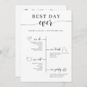 Programma voor de beste dag van het huwelijk (Voorkant / Achterkant)