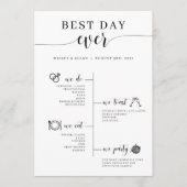 Programma voor de beste dag van het huwelijk (Voorkant)