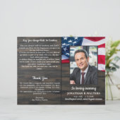 Programma voor de herdenkingsdienst voor patriotti (Staand voorkant)