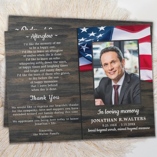 Programma voor de herdenkingsdienst voor patriotti