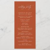 Programma voor de herfst van Floral Wedding (Achterkant)