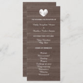 programma voor de kerkbruiloft van het land met h (Voorkant / Achterkant)