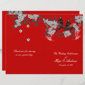  programma voor de rode bruiloft van de vogelkers (Voorkant / Achterkant)