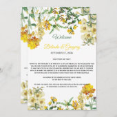 Programma voor de rondweg rond het geel Waterverf (Voorkant / Achterkant)