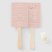 Programma voor de uitreiking van gouden weddenscha handwaaier (Voorkant en achterkant)