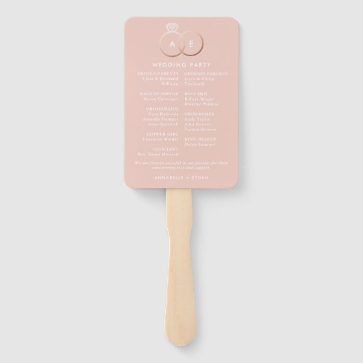 Programma voor de uitreiking van gouden weddenscha handwaaier (Achterkant)