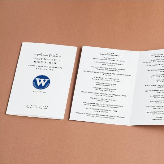 Programma voor de uitreiking van senior eerbetoon flyer