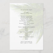 Programma voor de uitreikingsceremonie van Palm Fr (Achterkant)