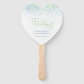 Programma voor de waterverf van de groene dabs handwaaier (Voorkant)