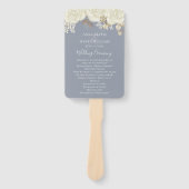 Programma voor de Waterverf van Elegant Wedding Wh Handwaaier (Voorkant)