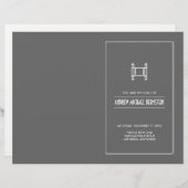 Programma voor eenvoudige Torah Bar Mitzvah (Voorkant / Achterkant)