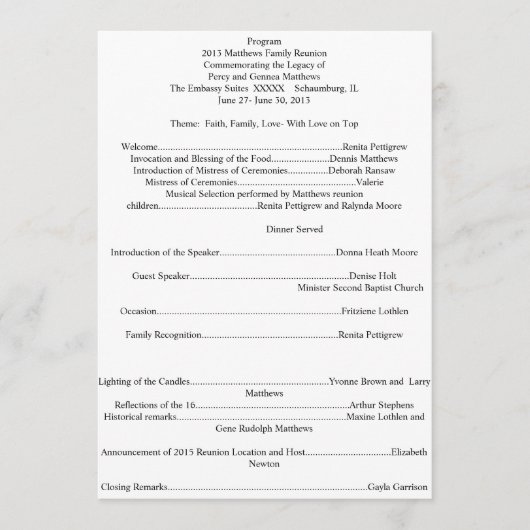 Programma voor gezinshereniging (Voorkant)